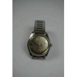 Omega Seamaster Automatic Gents Wristwatch, circa 1960s, Having a Silvered Dial with Baton