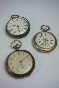 J.Deal, Victorian Silver and Copper Cased Pocket Watch, Case no 440607, Also with two Victorian