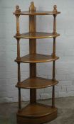 Ercol What Not, Having Five Tiers, 127cm high, 47cm wide, 29cm deep