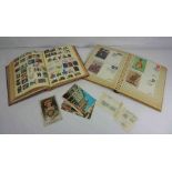 Quantity of British and World Stamps and First Day Covers, Also with some loose Postcards, One Box