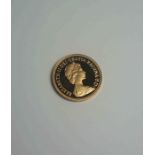 1982 Proof Sovereign Gold Coin, Queen Elizabeth II Bust to the Obverse, With Britannia to the