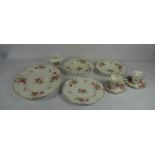 Royal Crown Derby Part Porcelain Dinner / Coffee Service, Decorated with Panels of Floral Sprays, To