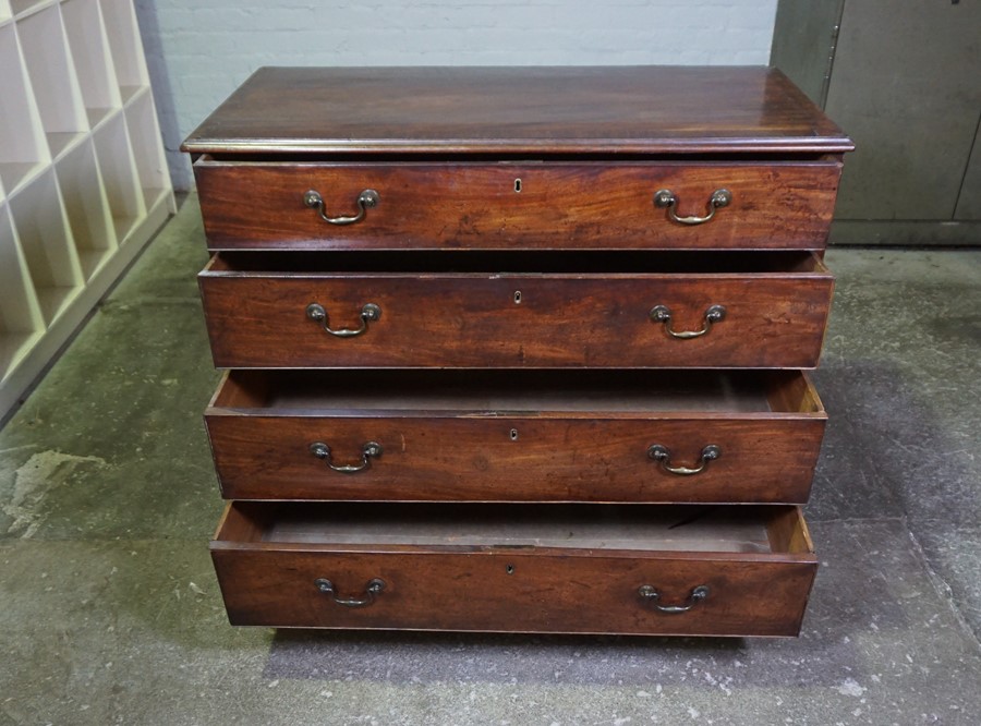 George III Mahogany Chest of Drawers, Having four long Graduated Drawers, Raised on Bracket Feet, - Image 19 of 19