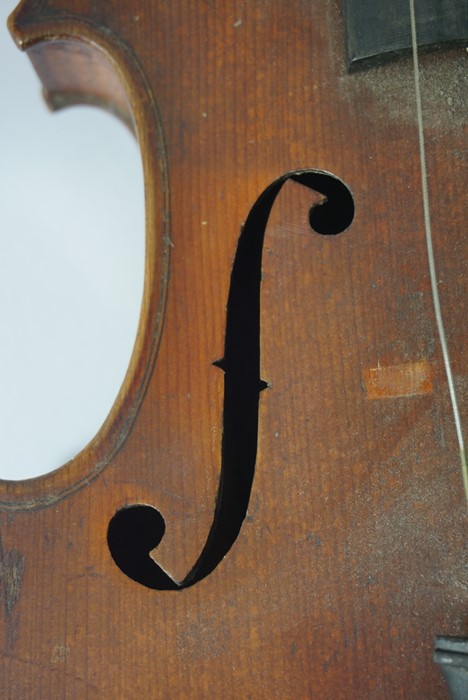 Antique Violin circa late 19th / early 20th century, Having Label to the interior for The Ruggeri - Image 10 of 23