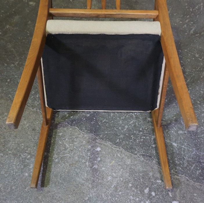 Set of Eight Retro Dining Chairs, To include a pair of Carver chairs, 86cm high, (8) - Image 5 of 5