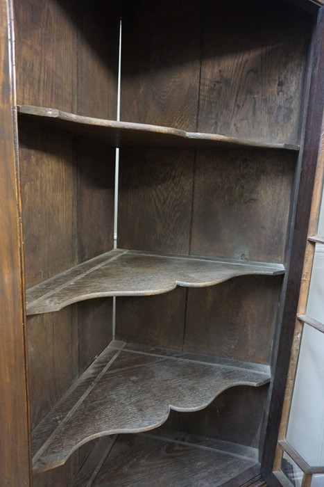 Mahogany Corner Cabinet, circa early 20th century, The two section Cabinet having two Glazed - Image 6 of 9