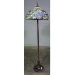 Tiffany Style Floor Lamp with Shade, Fitted for Electricity, 177cm high