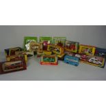 Nine Assorted Corgi Die Cast Models, Comprising of S.O.S Group, U.S Racing Buggy, No 167, Magic