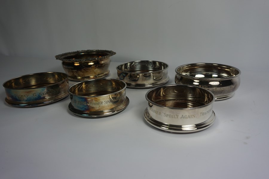 Six Victorian and Later Silver Plated Wine Slides, All Having Wood Lined Interiors, Some examples - Image 2 of 5