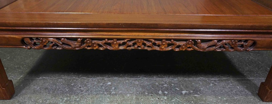 Chinese Style Hardwood Coffee Table, The Large Table of Low Form, 36cm high, 130cm wide - Image 4 of 4