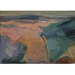 Lida Hatrick M.A.(Hons) M.Sc.(British, B.1948), Lammermuir Landscape, oil on board, initials to