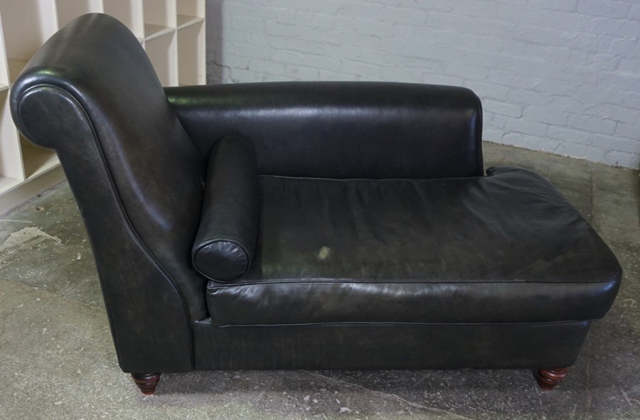 Modern Leather Chaise Longue, 92cm high, 158cm wide, 85cm deep - Image 2 of 2