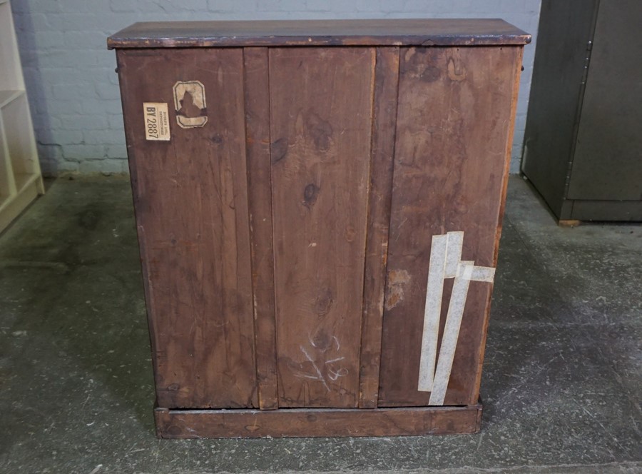 Victorian Walnut Open Bookcase, Having open Shelving, Having a label to the Back of Bookcase for - Image 4 of 16