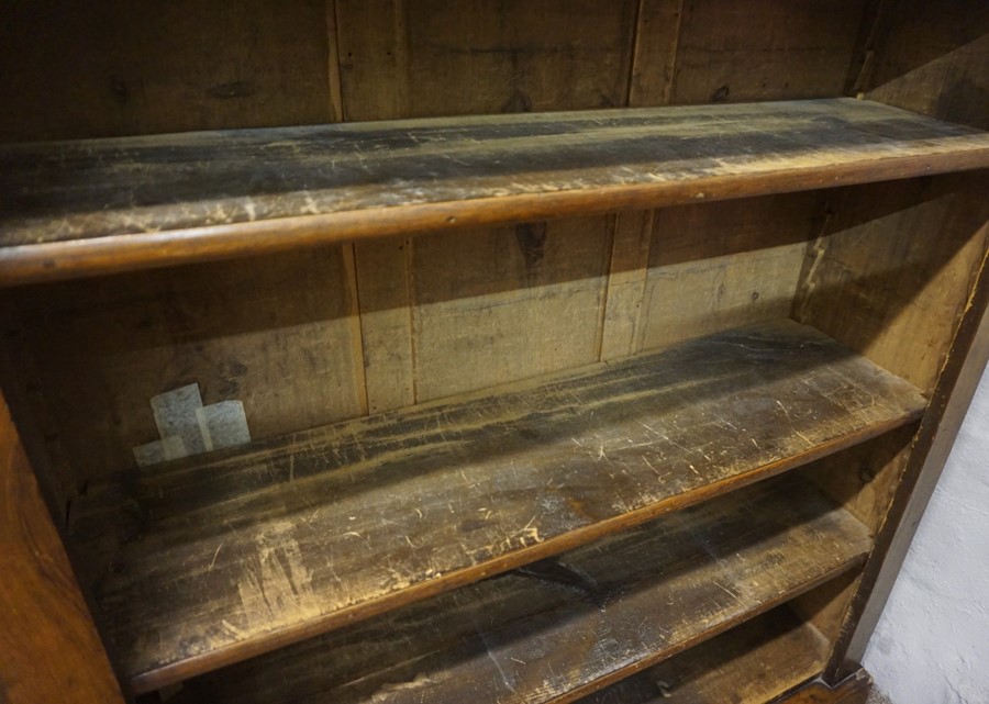 Victorian Walnut Open Bookcase, Having open Shelving, Having a label to the Back of Bookcase for - Image 9 of 16