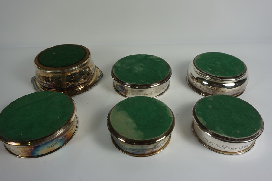 Six Victorian and Later Silver Plated Wine Slides, All Having Wood Lined Interiors, Some examples - Image 4 of 5