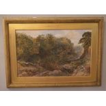 G.Dodifon "Country River Landscape Scene" Watercolour, Signed and Dated 74 to lower left, 44.5cm x