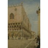 In the Manner of James Lawton Wingate "Doges Palace Venice" Watercolour, 34.5cm x 24.5cm