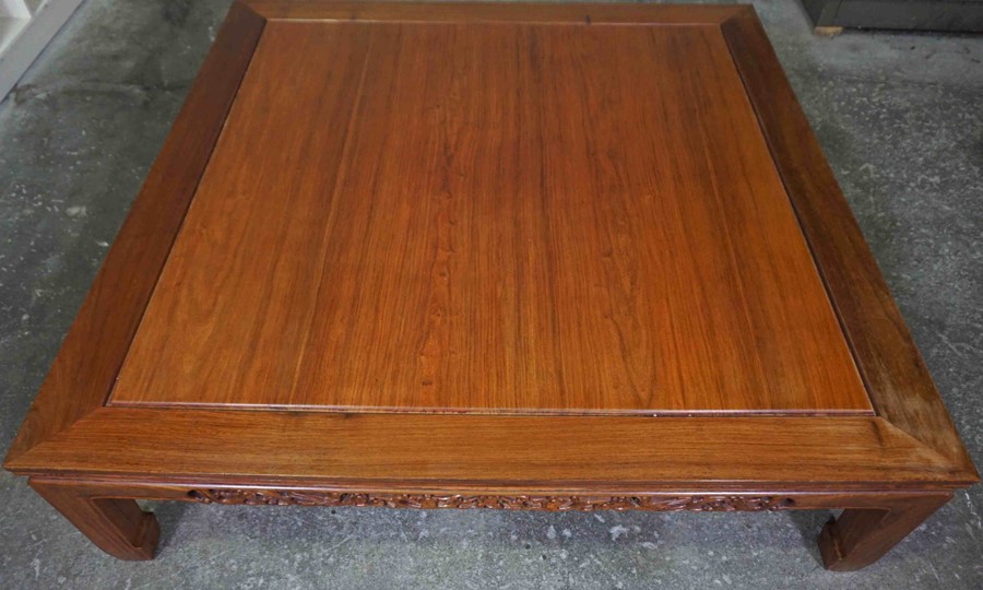 Chinese Style Hardwood Coffee Table, The Large Table of Low Form, 36cm high, 130cm wide - Image 3 of 4