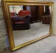 Modern Gilt Framed Wall Mirror, 94cm high, 119cm wide