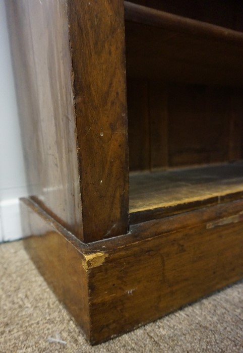 Victorian Walnut Open Bookcase, Having open Shelving, Having a label to the Back of Bookcase for - Image 10 of 16