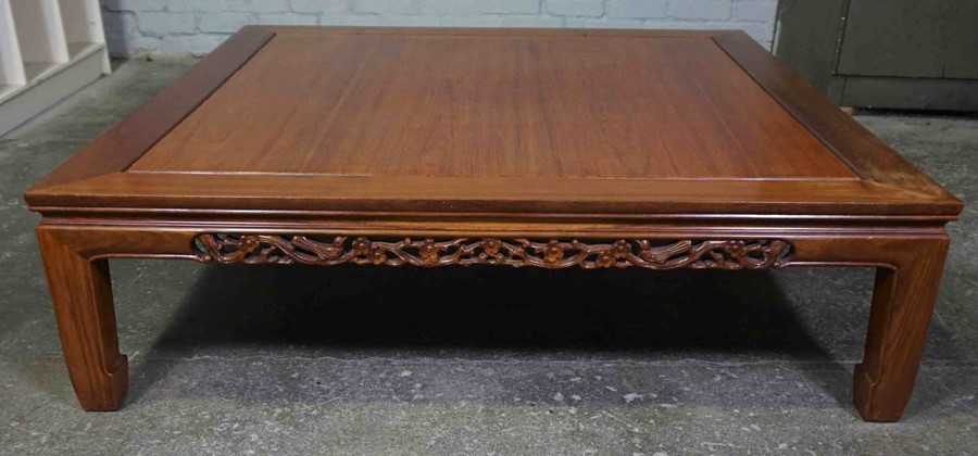 Chinese Style Hardwood Coffee Table, The Large Table of Low Form, 36cm high, 130cm wide - Image 2 of 4