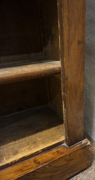 Victorian Walnut Open Bookcase, Having open Shelving, Having a label to the Back of Bookcase for - Image 11 of 16