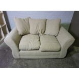 Fabric Two Seater Sofa by Wyvern, 75cm high, 150cm wide, 87cm deep