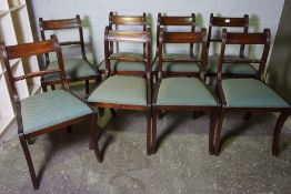 Set of Eight Victorian Style Mahogany Dining Chairs, 20th century, Having Drop in Seats, 85cm