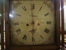 Rutherford Jedburgh, Georgian Oak Cased Longcase Clock, Having a Painted Dial with two Subsidiary