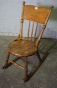Antique Childs Rocking Chair, circa early 20th century, 85cm high