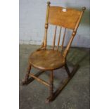 Antique Childs Rocking Chair, circa early 20th century, 85cm high