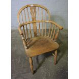 Ash and Elm Windsor Chair, circa late 18th / early 19th century, 90cm high