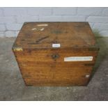 Oak and Brass Bound Silver Chest, circa 19th century, 35cm High, 45cm Wide, 30cm DeepCondition