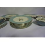 Royal Doulton "Rose Elegans" Part Porcelain Dinner Set, To include Dinner Plates, Tureens, Cups etc,