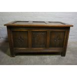 Oak Blanket Box, Having a Hinged top, 51cm high, 91cm wide, 50cm deep