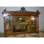 Oak Mirror Back Sideboard, circa early 20th century, Having a Mirrored top above three small Drawers