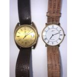 Roamer Vintage Anfibio Quartz Gents Wristwatch, The Gold coloured Dial Having Baton Markers, With