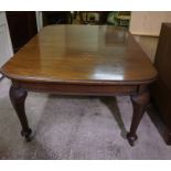 Mahogany Telescope Dining Table, circa early 20th century, Having two Additional Leaves, 75cm