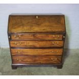 George III Mahogany Writing Bureau, circa late 18th / early 19th century, Having a Fall Front