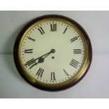 Fusee Wall Clock, circa early 20th century, Dial 12 inches, With Pendulum and KeyCondition reportThe