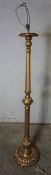 Antique Giltwood Floor Lamp, Fitted for Electricity, 148cm high