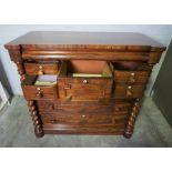 Victorian Scottish Mahogany Chest of Drawers, Having three large Drawers above three long