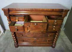 Victorian Scottish Mahogany Chest of Drawers, Having three large Drawers above three long