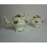 Victorian Rockingham Pattern Part China Tea Service, Decorated in Blue and White, Comprising of