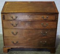 George III Mahogany Writing Bureau, circa late 18th / early 19th century, Having a Fall Front