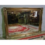 Gilt Framed Wall Mirror, 75cm high, 107cm wide