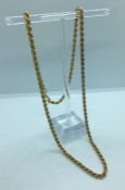 9K Gold Rope Chain, Stamped 9k, 8.8 grams, 51cm long