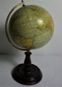 George Phillips & Son Ltd London, Phillips British Empire Terrestrial 8 inch Desk Globe, circa