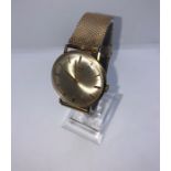 Longines 9ct Gold Gents Automatic Wristwatch, circa 1960s, The Silvered Dial Having Baton Markers,