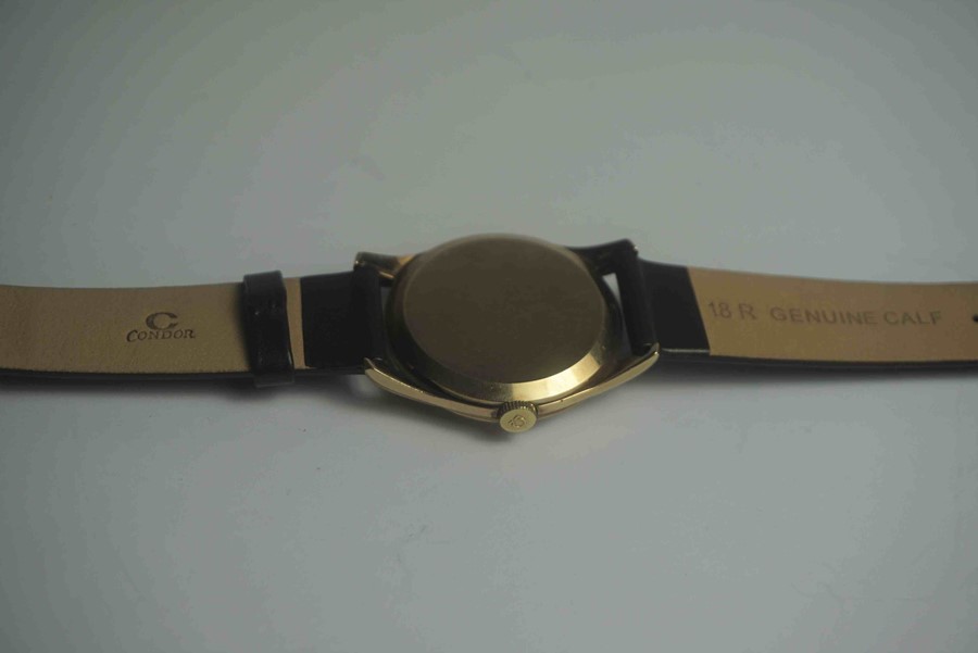 Omega 9ct Gold Cased Gents Wristwatch, Swiss Made, Having Baton markers and a Subsidiary Seconds - Image 3 of 3